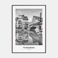 Nuremberg Portrait B&W Poster