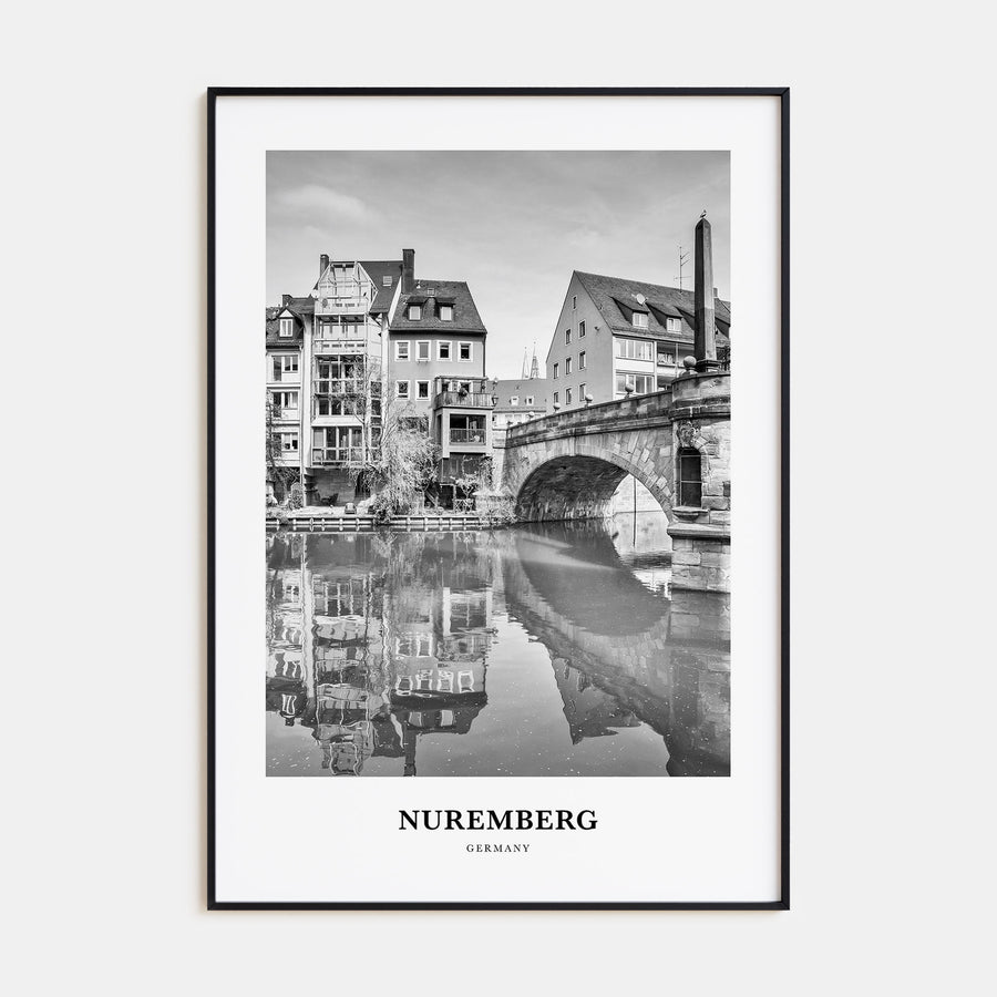 Nuremberg Portrait B&W Poster