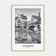 Nuremberg Portrait B&W Poster