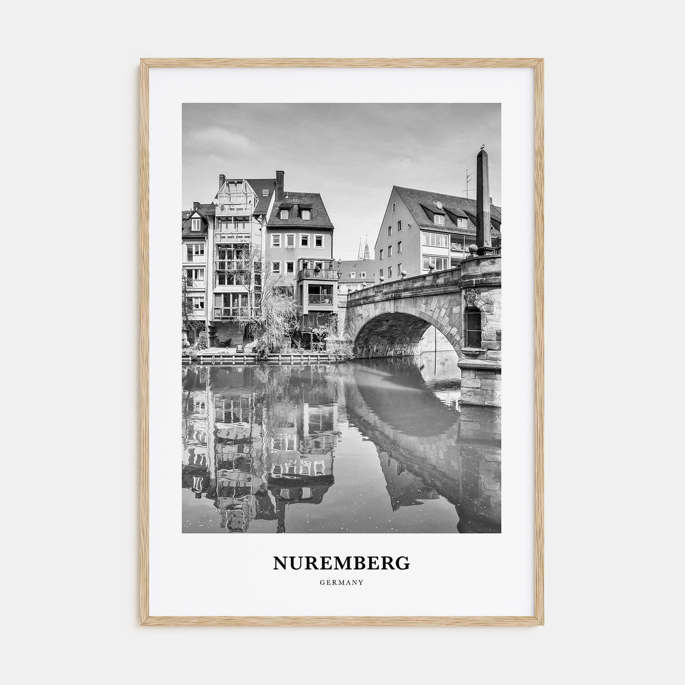 Nuremberg Portrait B&W Poster