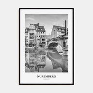 Nuremberg Portrait B&W Poster