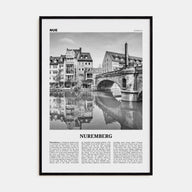 Nuremberg Travel B&W Poster