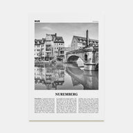 Nuremberg Travel B&W Poster
