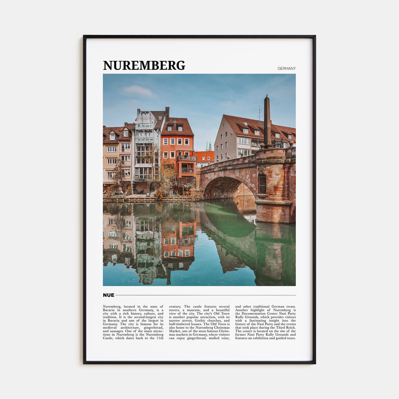 Nuremberg Travel Color Poster