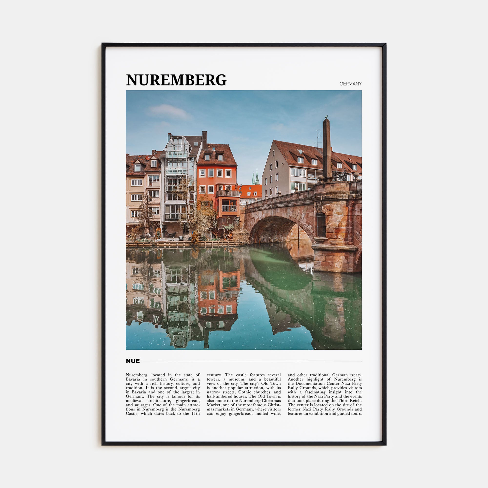 Nuremberg Travel Color Poster