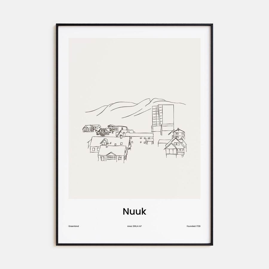Nuuk Drawn Poster