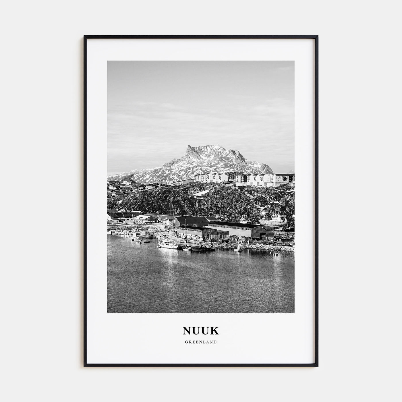 Nuuk Portrait B&W Poster