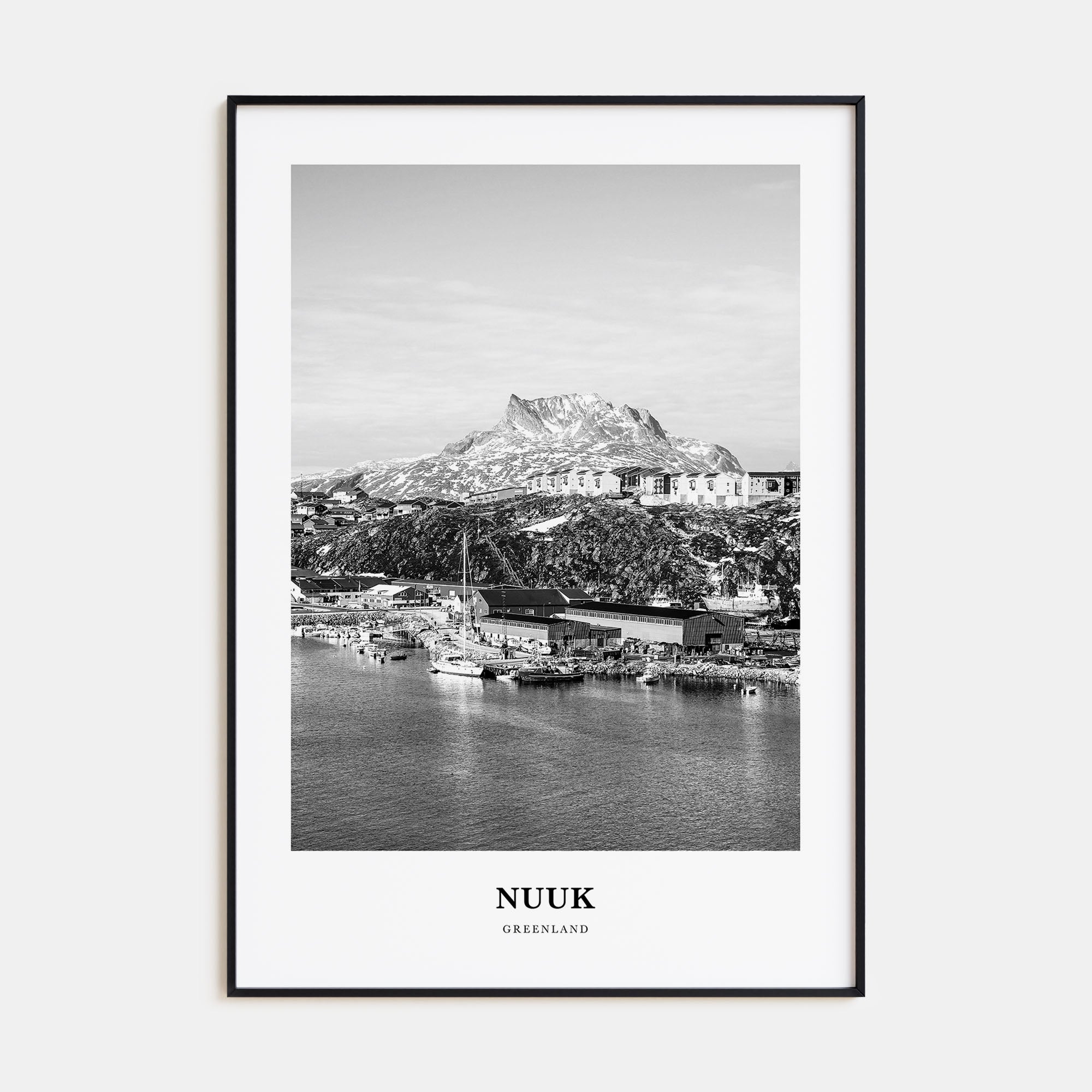 Nuuk Portrait B&W Poster