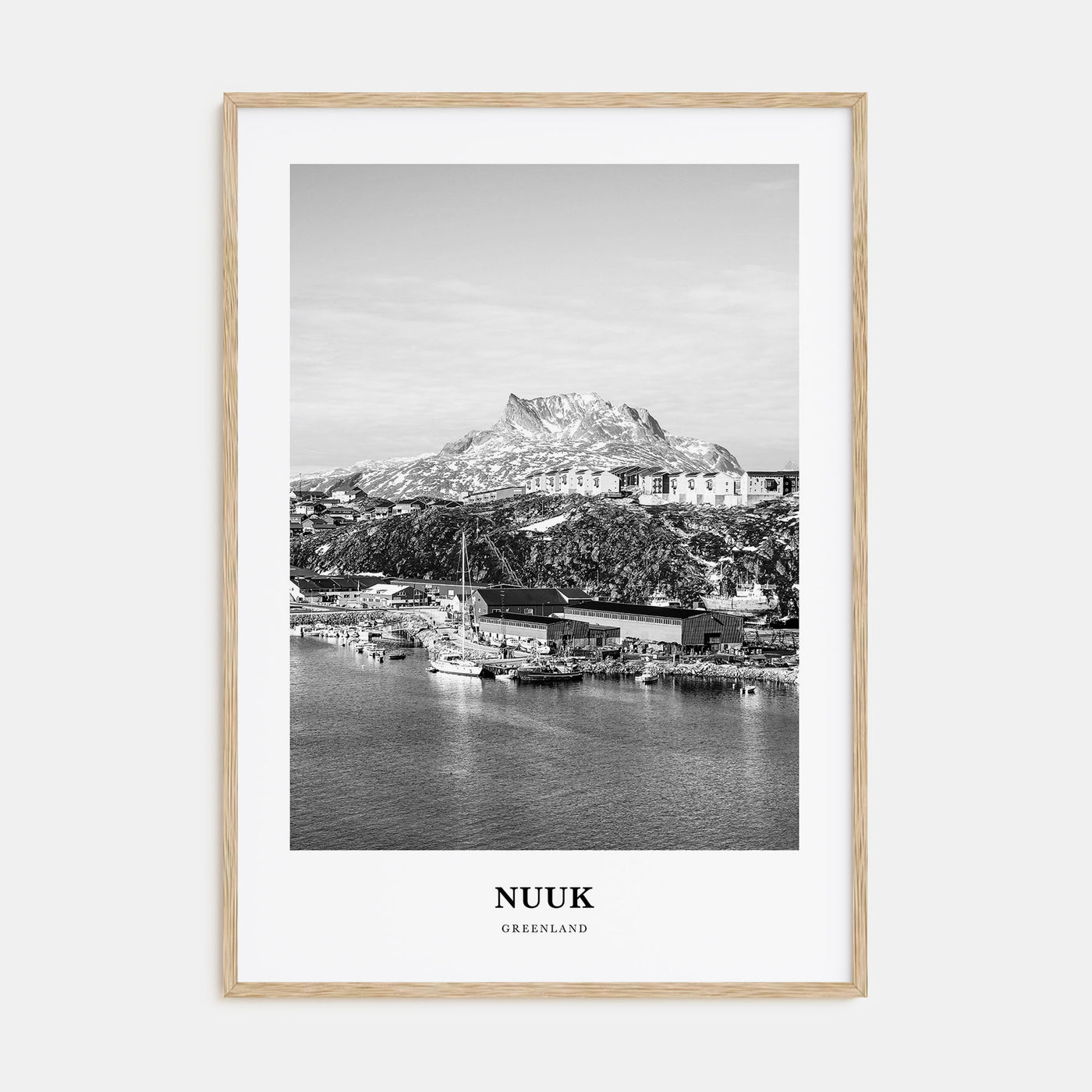 Nuuk Portrait B&W Poster