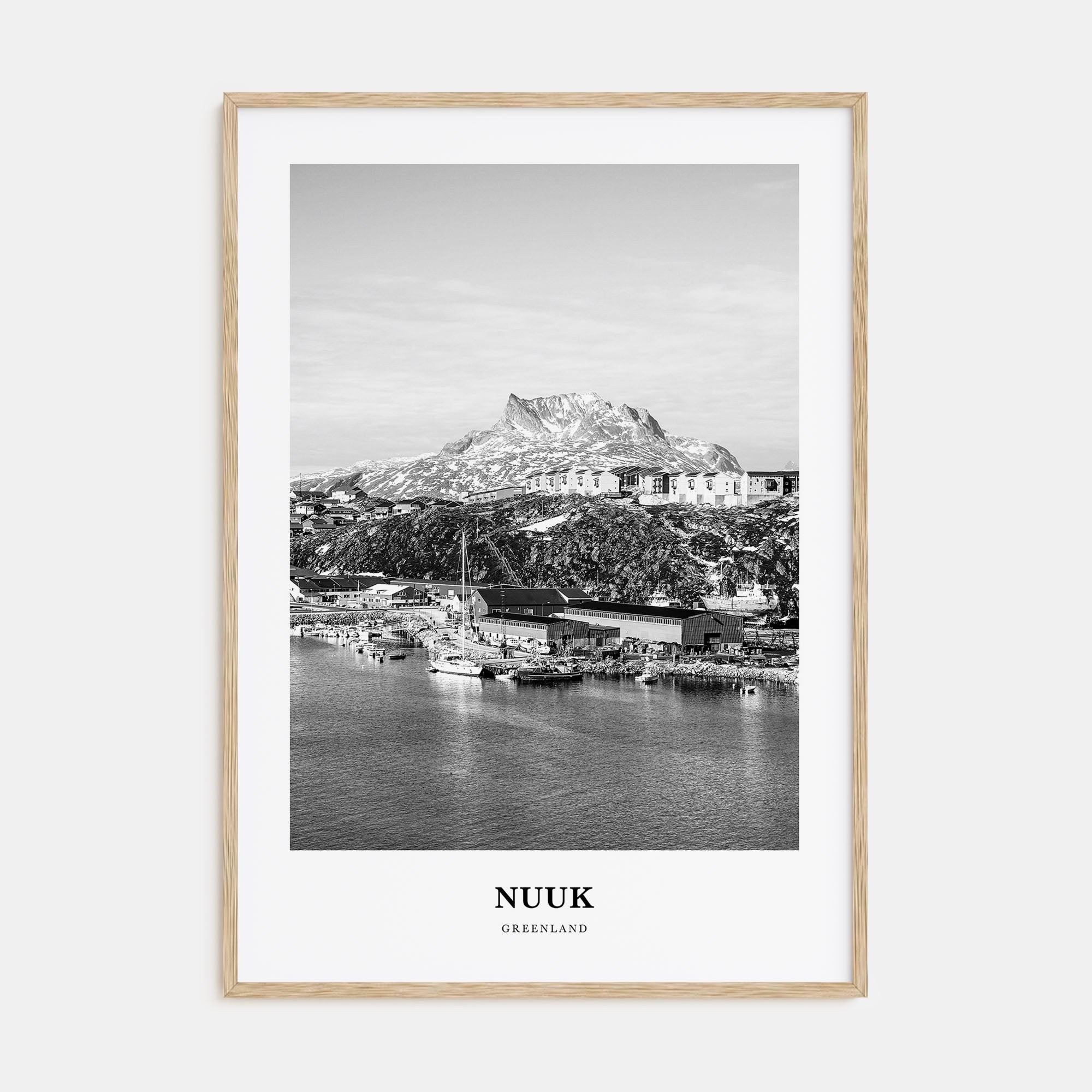 Nuuk Portrait B&W Poster