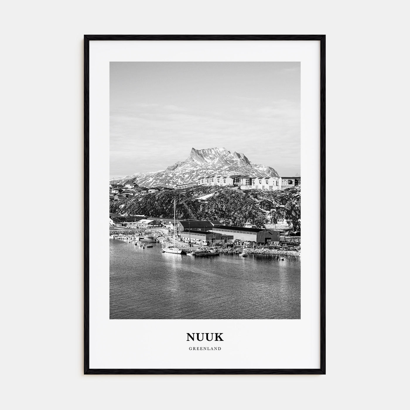 Nuuk Portrait B&W Poster