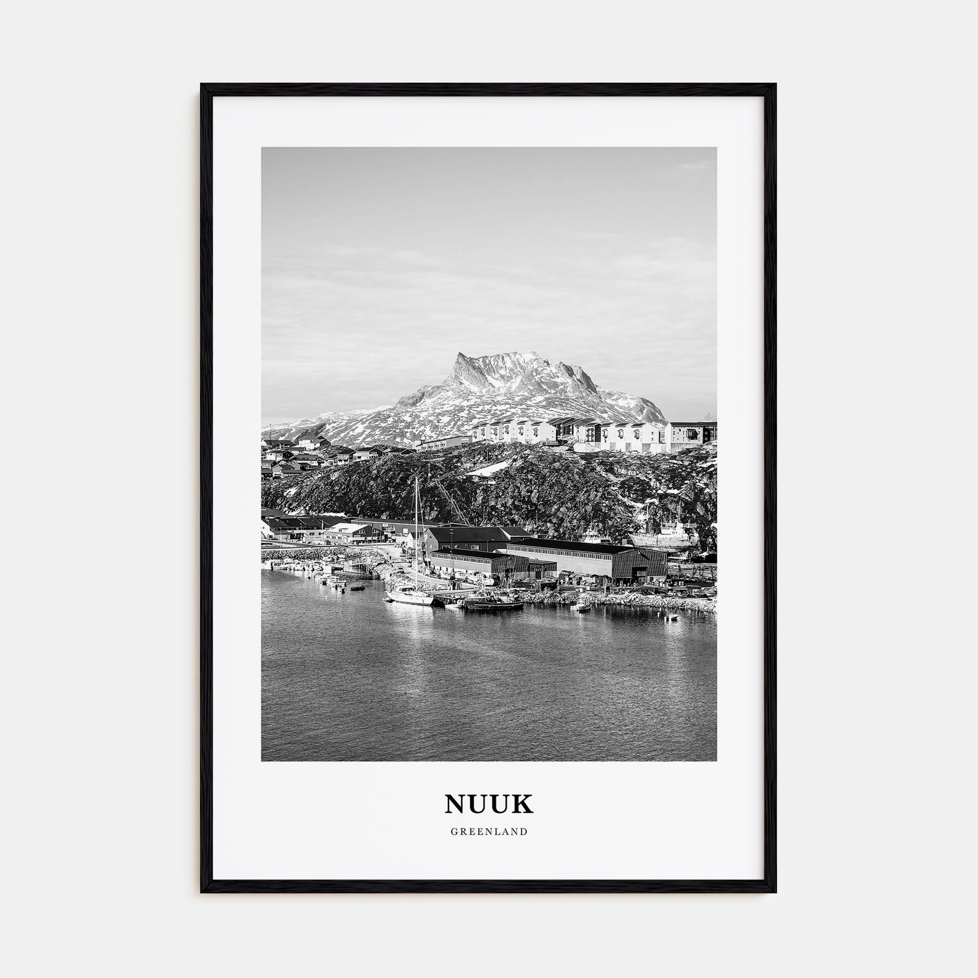 Nuuk Portrait B&W Poster