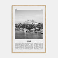 Nuuk Travel B&W Poster