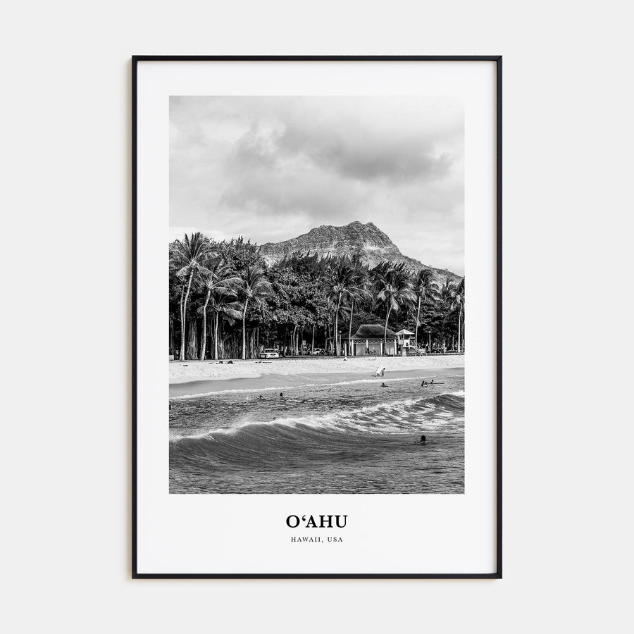 O‘ahu Portrait B&W Poster