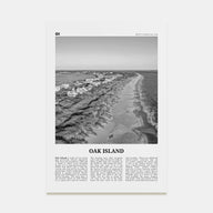Oak Island Travel B&W Poster