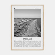 Oak Island Travel B&W Poster