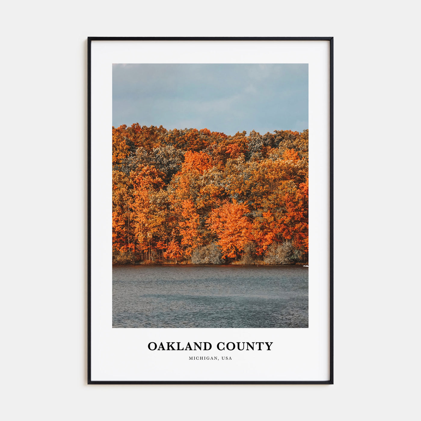 Oakland County Portrait Color Poster
