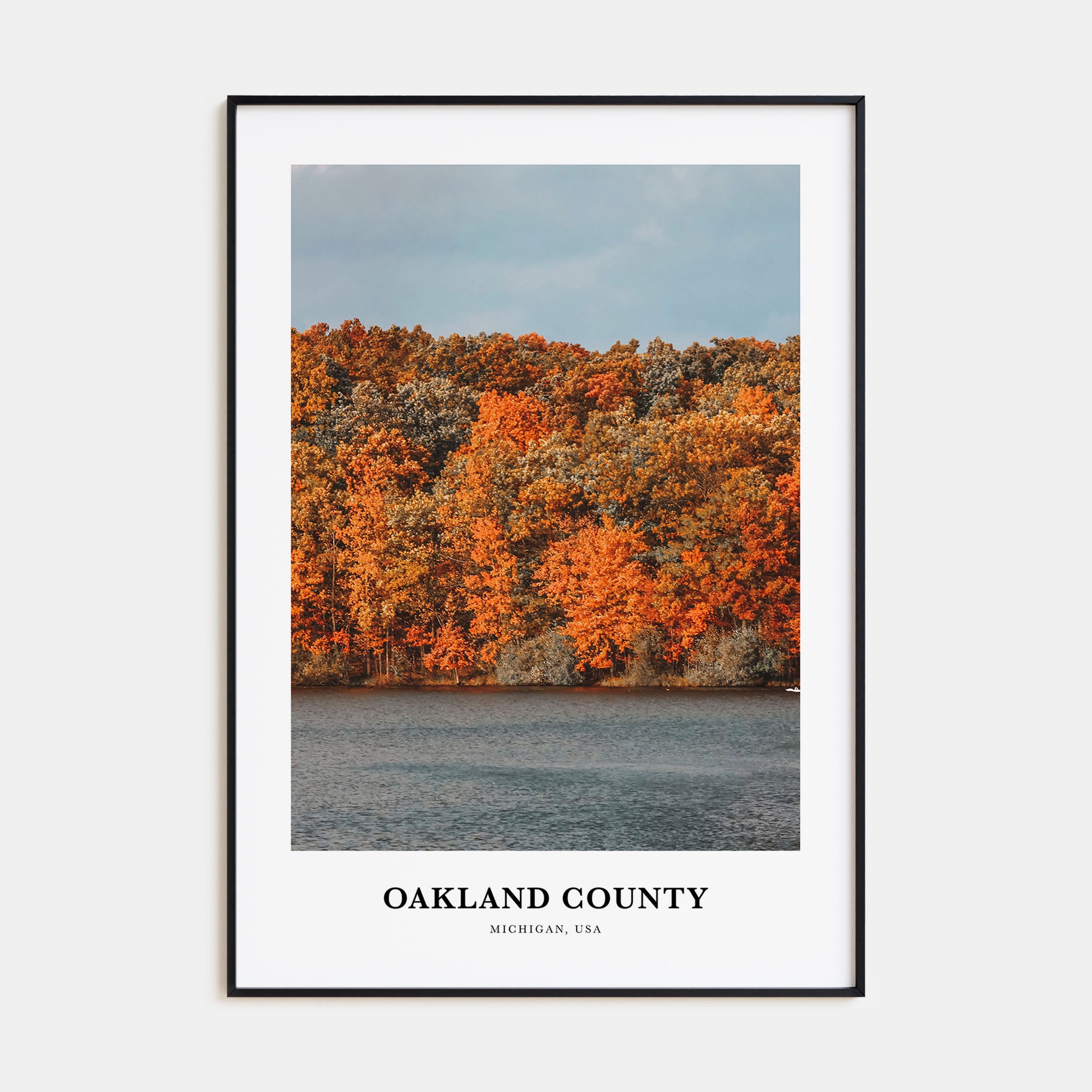 Oakland County Portrait Color Poster