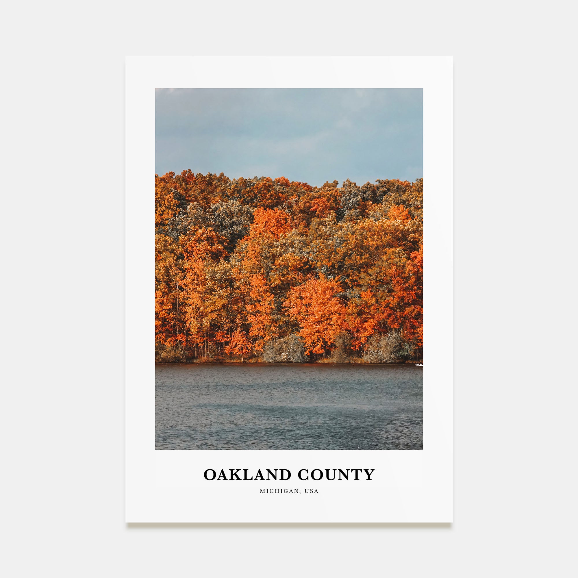 Oakland County Portrait Color Poster