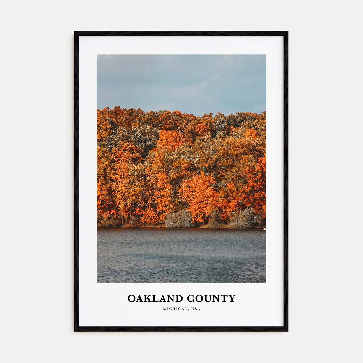 Oakland County Portrait Color Poster