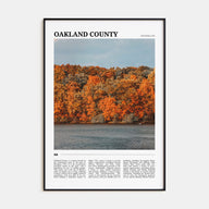 Oakland County Travel Color Poster