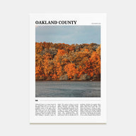 Oakland County Travel Color Poster
