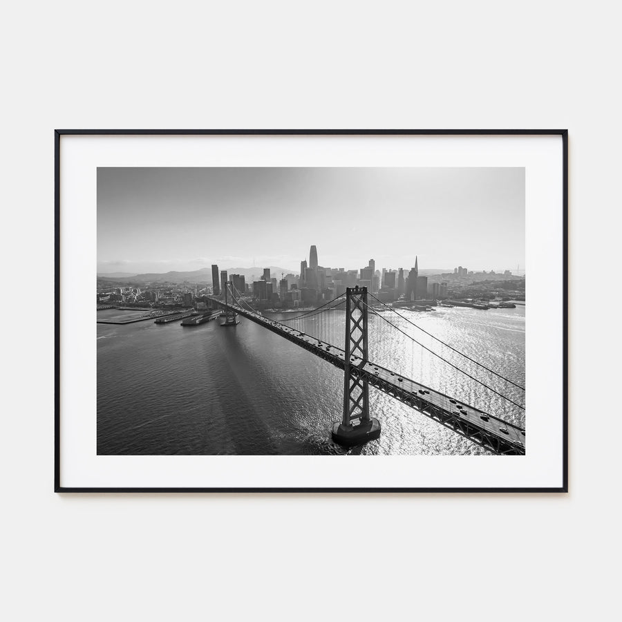 Oakland Landscape B&W Poster