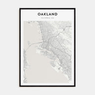 Oakland Map Portrait Poster