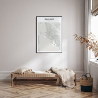 Oakland Map Portrait Poster