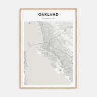 Oakland Map Portrait Poster