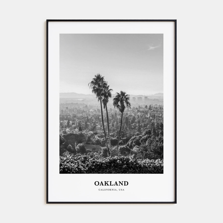 Oakland Portrait B&W No 1 Poster