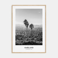 Oakland Portrait B&W No 1 Poster