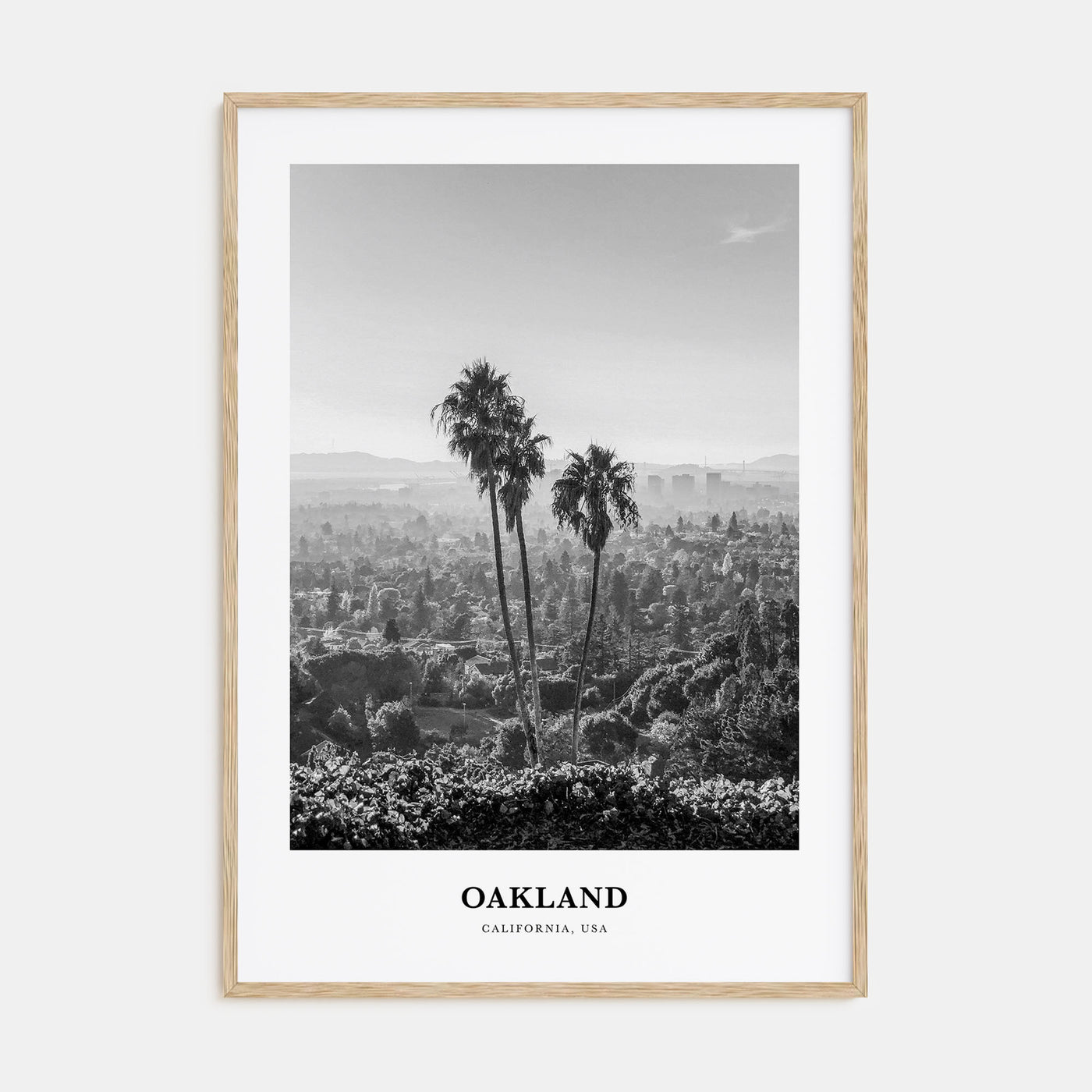 Oakland Portrait B&W No 1 Poster