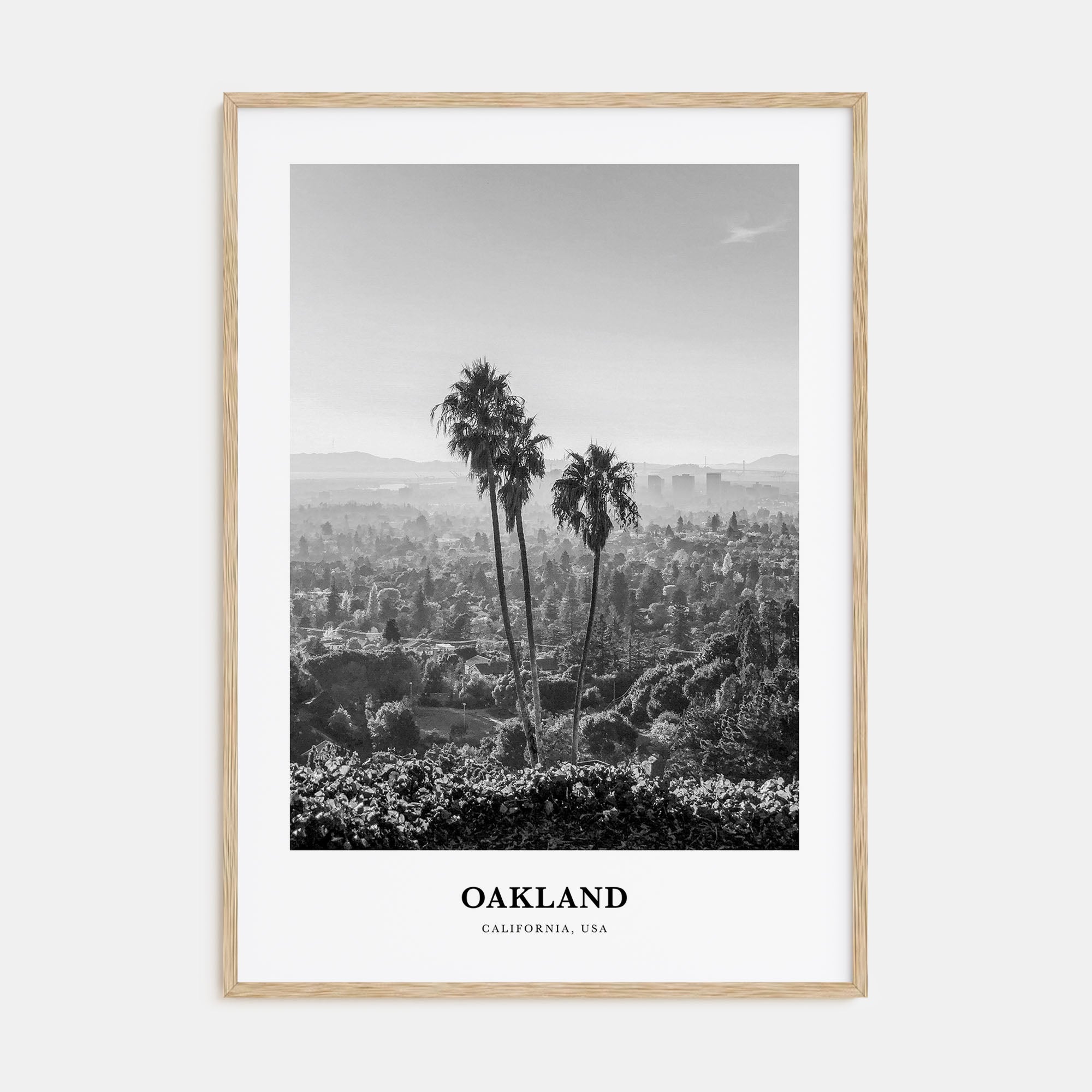 Oakland Portrait B&W No 1 Poster