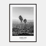 Oakland Portrait B&W No 1 Poster