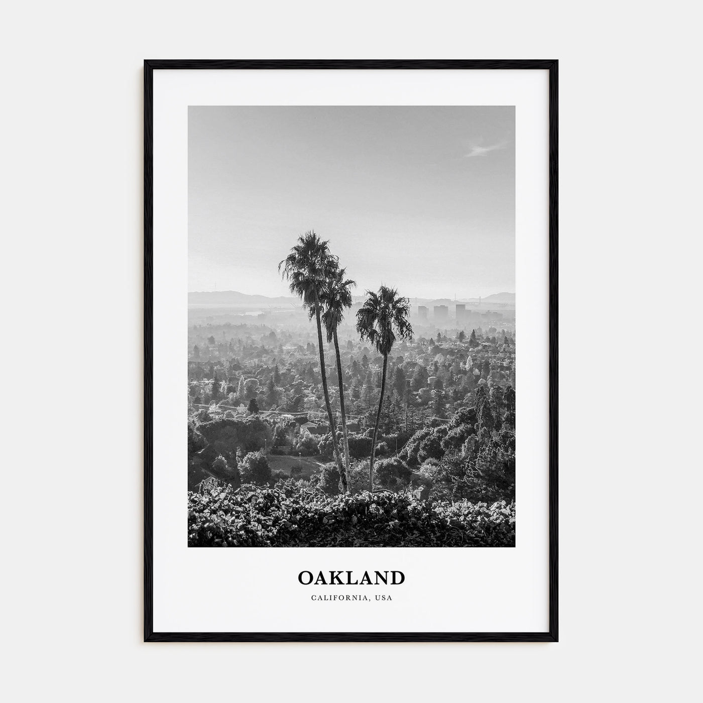 Oakland Portrait B&W No 1 Poster