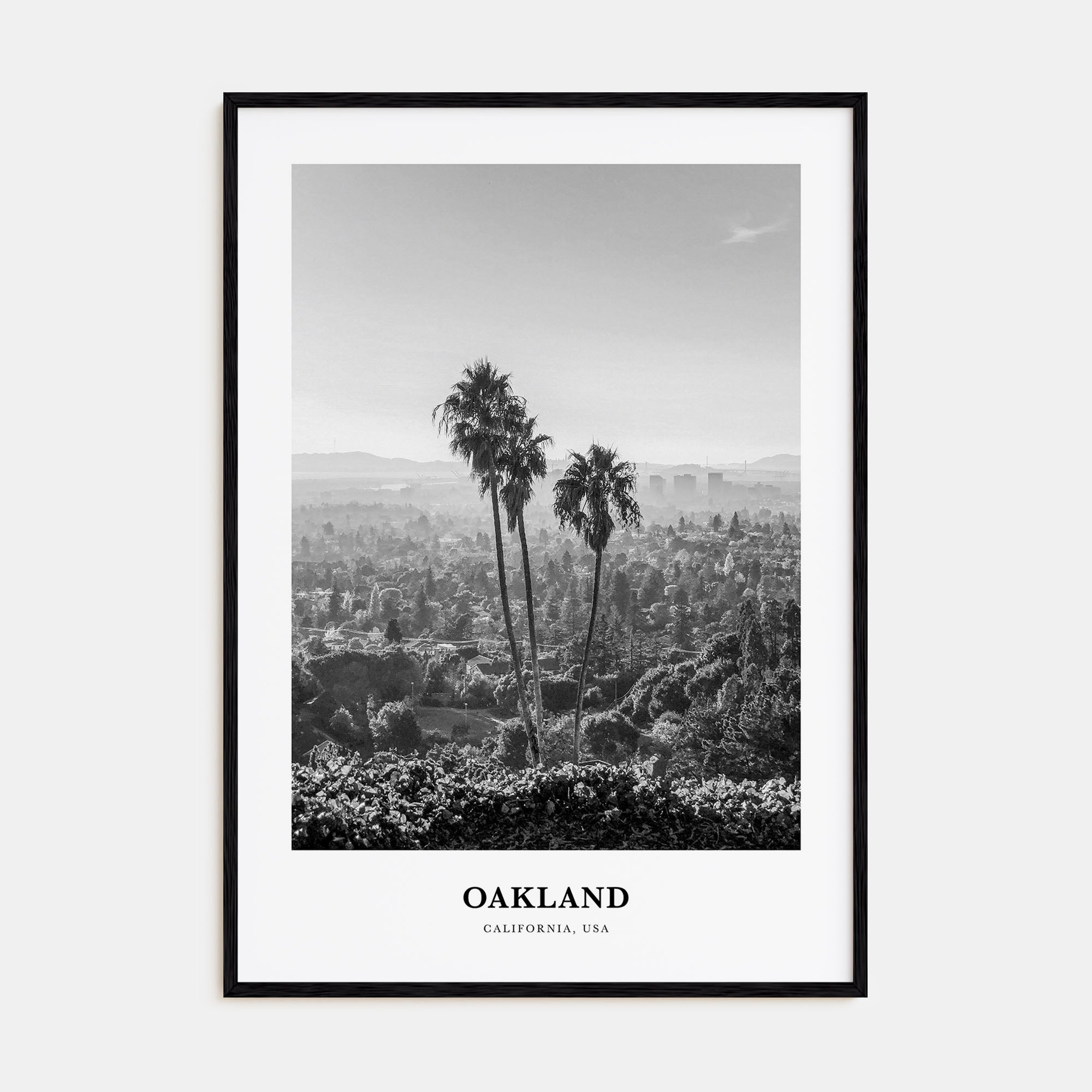 Oakland Portrait B&W No 1 Poster