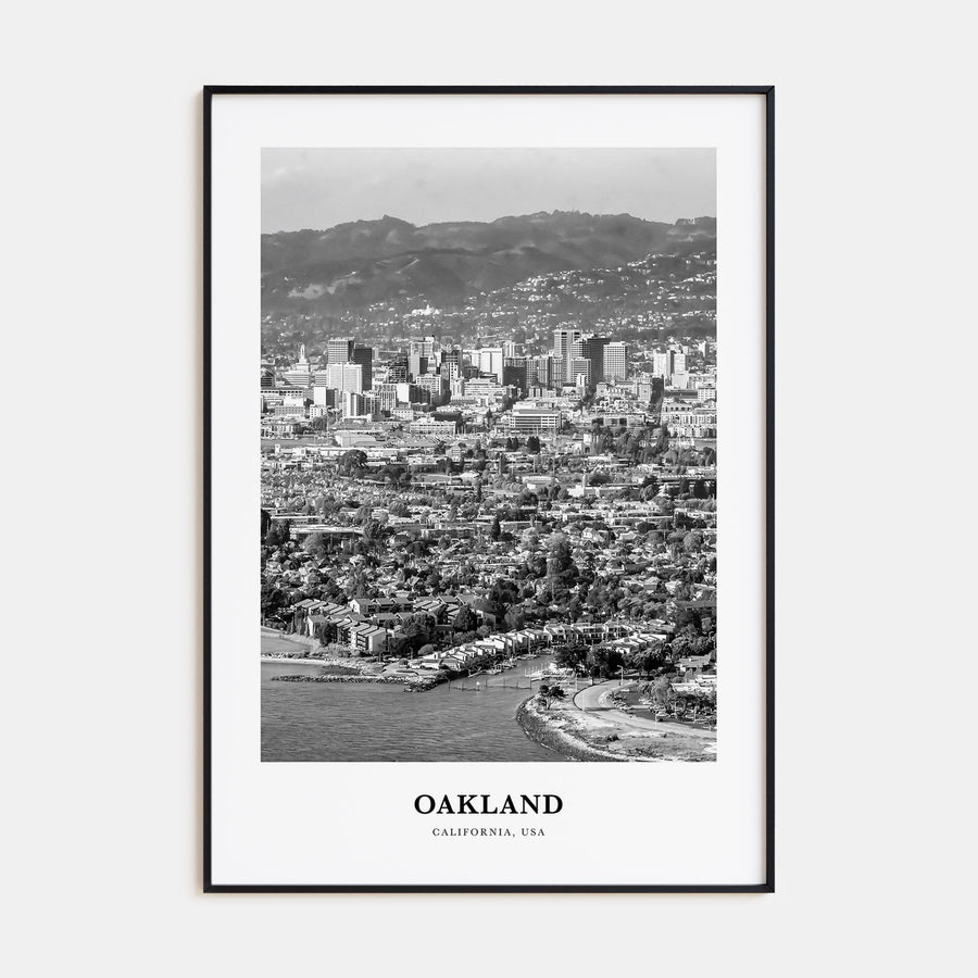 Oakland Portrait B&W No 2 Poster