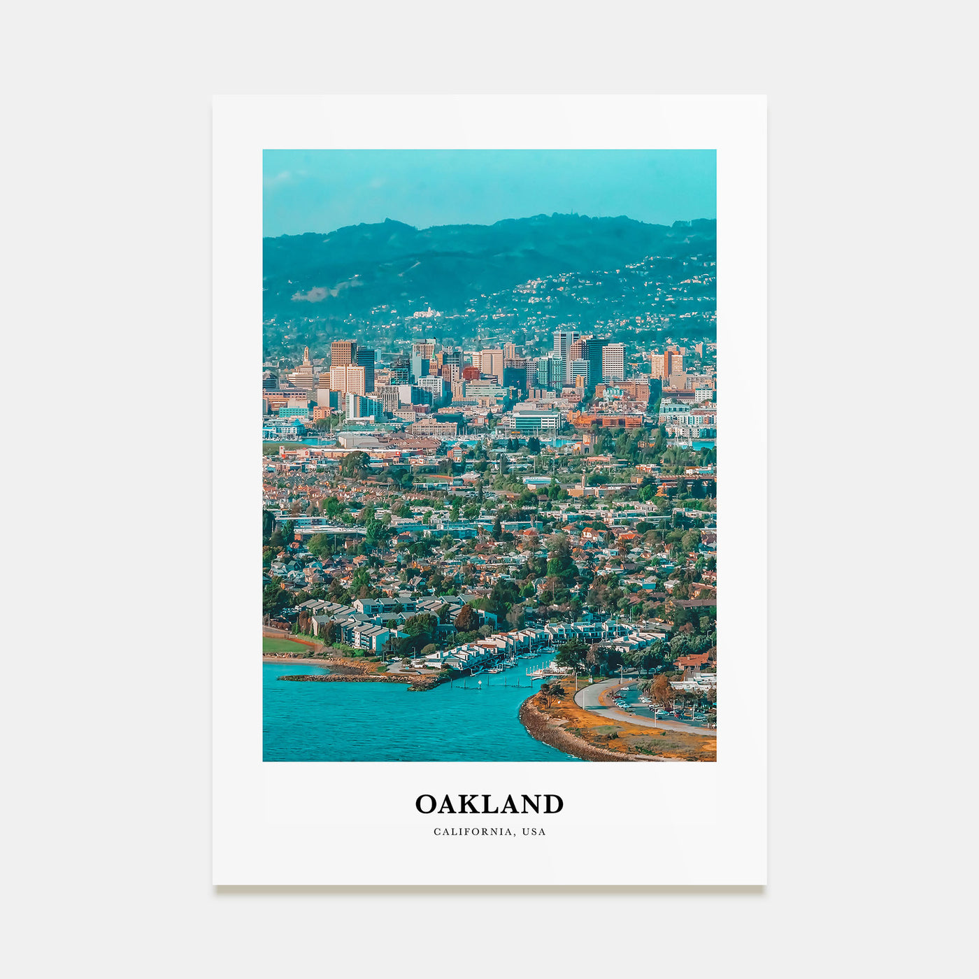 Oakland Portrait Color Poster