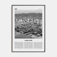 Oakland Travel B&W No 1 Poster