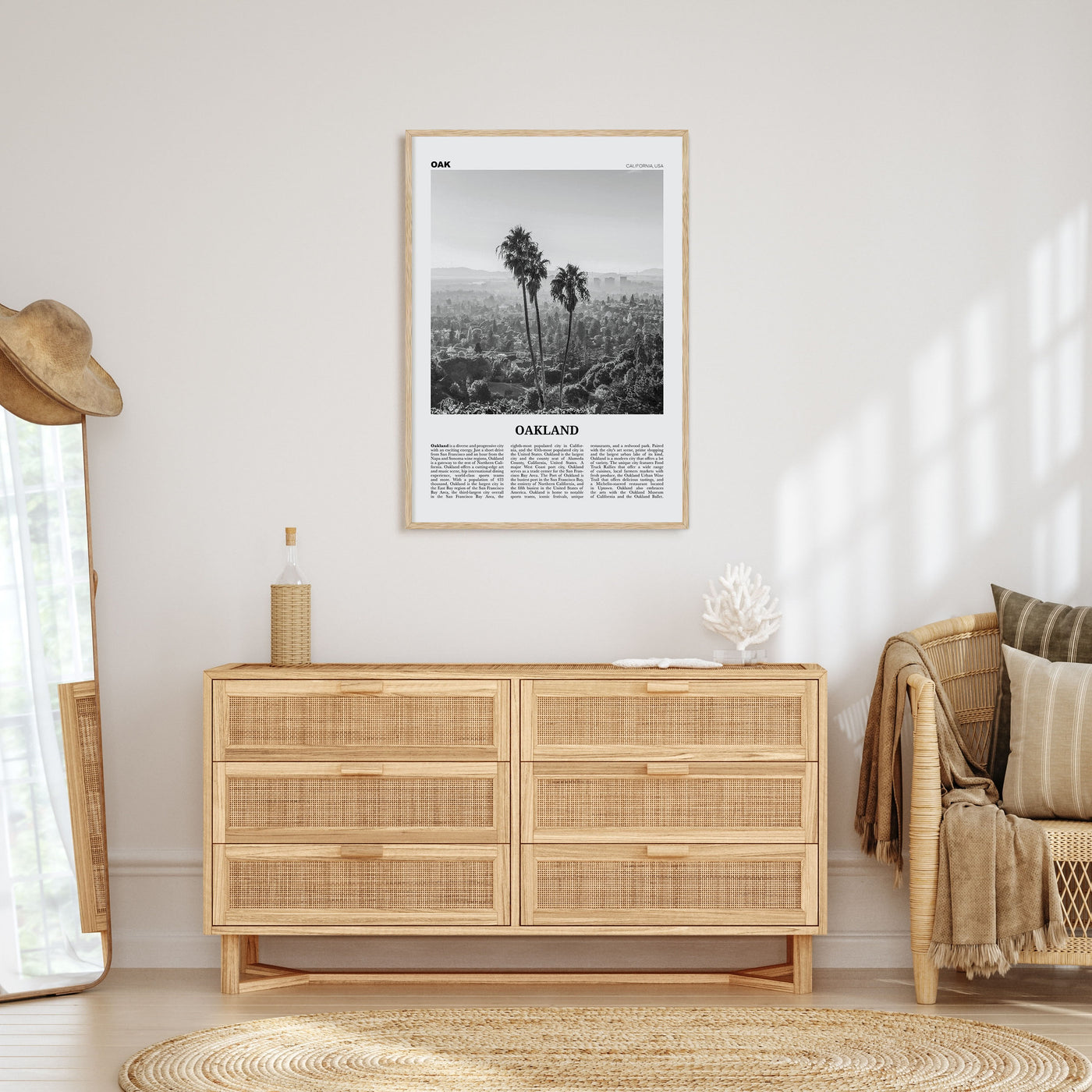 Oakland Travel B&W No 2 Poster