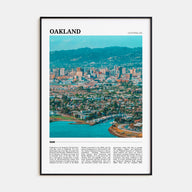 Oakland Travel Color Poster