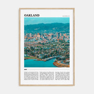 Oakland Travel Color Poster