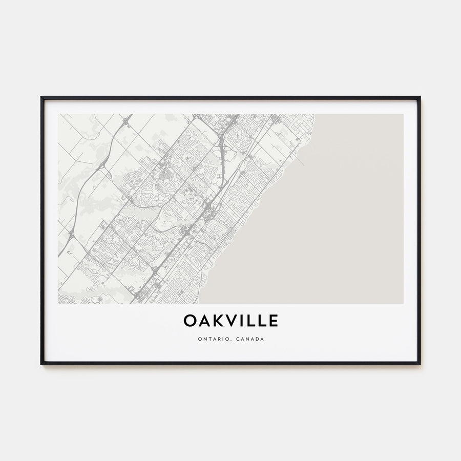 Oakville Map Landscape Poster