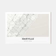 Oakville Map Landscape Poster