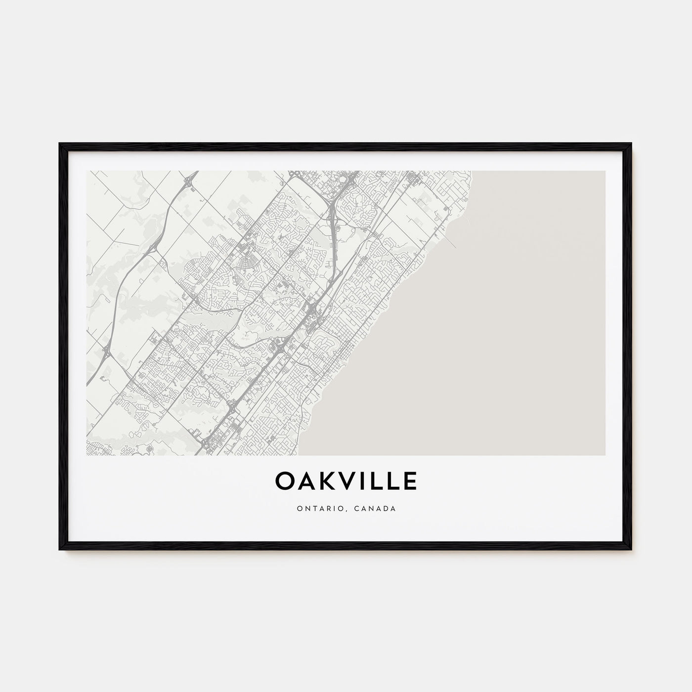 Oakville Map Landscape Poster
