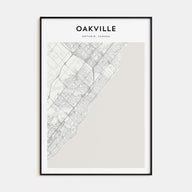 Oakville Map Portrait Poster