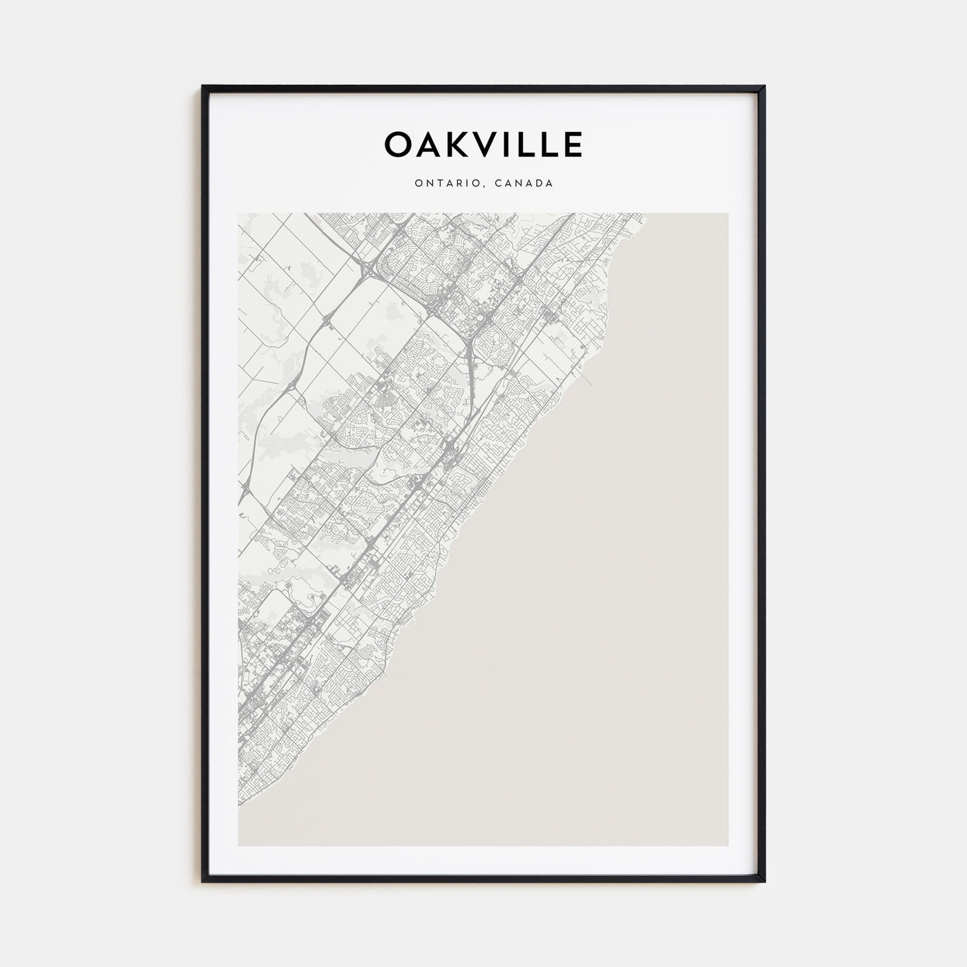 Oakville Map Portrait Poster