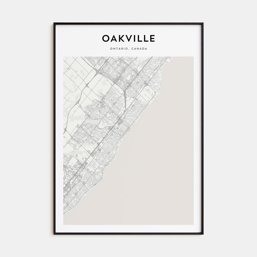 Oakville Map Portrait Poster