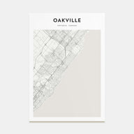 Oakville Map Portrait Poster